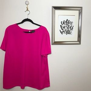 Cute Pink Short Sleeve Top Size Women’s 2X